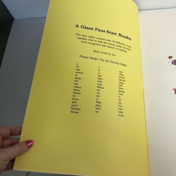 thump bump tiny the dancing hippo by janet craig giant reader teacher classroom - Picture 3 of 7